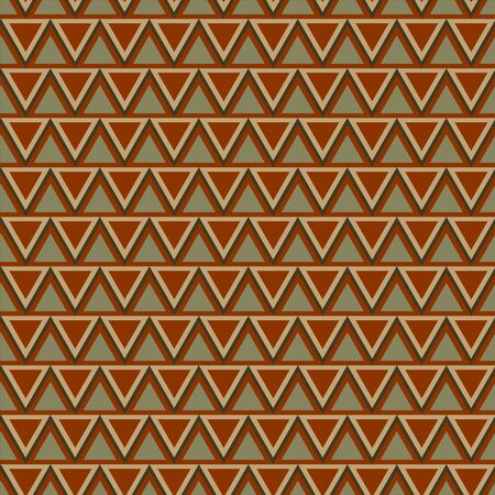 Abstract geometric retro seamless pattern with triangles - vectorのイラスト素材