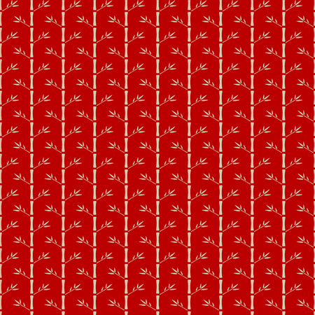 Seamless pattern with silhouettes bamboo trees and leaves. Endless print texture. Forest. Retro. Vintage style - vectorのイラスト素材