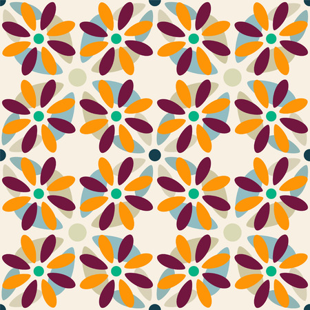 Abstract seamless pattern with silhouettes flowers. Floral repeating background. Endless print texture. Fabric design. Wallpaperのイラスト素材