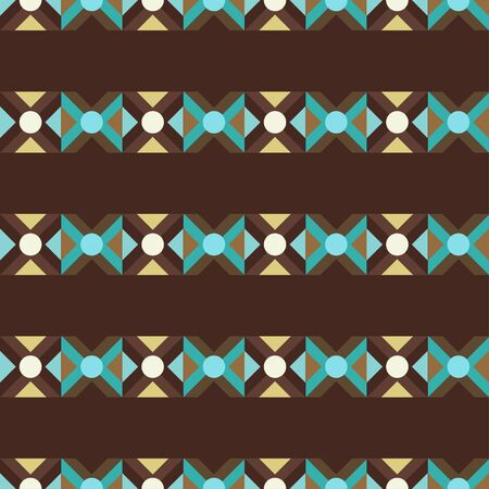 Abstract colorful geometric seamless pattern. Borders background textureのイラスト素材