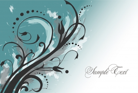 antique floral backgroundのイラスト素材