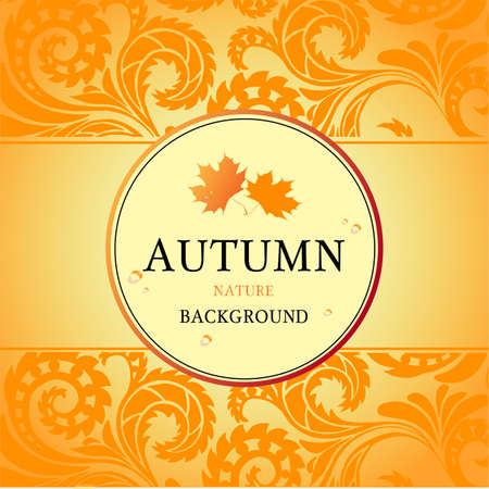 Orange backgraundのイラスト素材