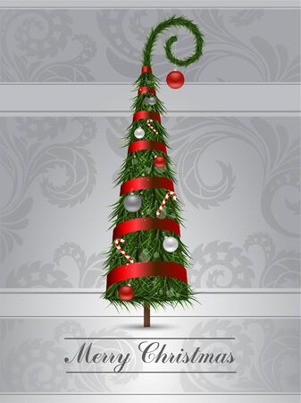 Christmas Fur-treeのイラスト素材
