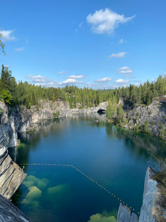 These are beautiful places of Karelia, charming nature, waterfalls, lakes, forests