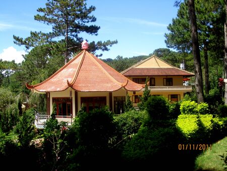 Buddhist templeの写真素材
