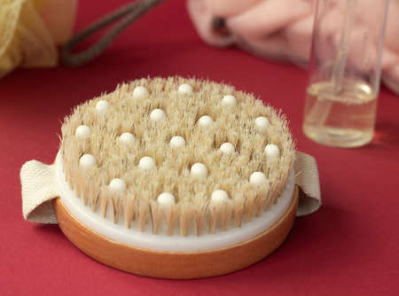 brush for dry body massage with anti-cellulite effect.