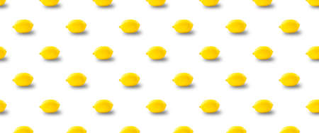 Juicy ripe flying yellow lemons on white background. creative food concept.