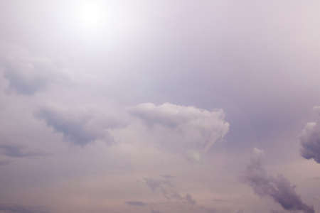 Beautiful sky and clouds at sunset. Pink sky.