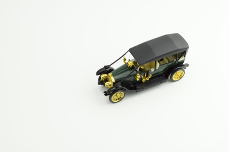 Children's car in retro style for games, isolated.の写真素材