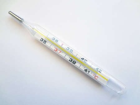 thermometer on a white background