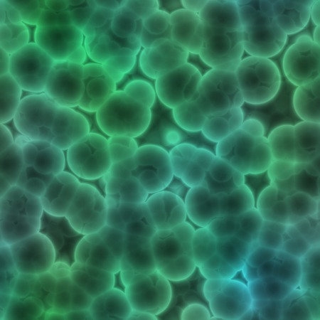 Seamless green blood cells background.