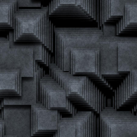 Seamless pattern dark grey blocks. Futuristic matrix background. A high resolution.の写真素材