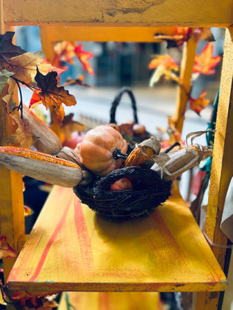 Colorful pumpkins at a country fair. High quality photoの写真素材