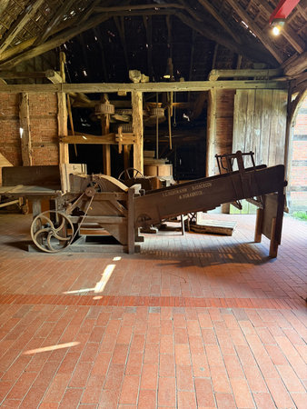 Historic interior exhibit at Museumsdorf Cloppenburg open air museum, Cloppenburg, Germany. September 14, 2025.のeditorial素材
