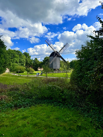 Historic interior exhibit at Museumsdorf Cloppenburg open air museum, Cloppenburg, Germany....
