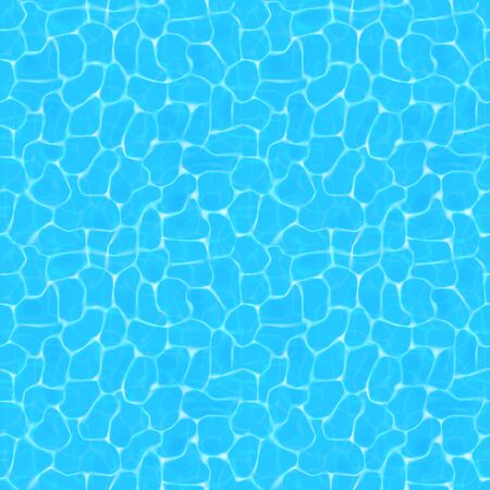 Image of the sea in the ocean, a top view. Seamless pattern, vector blue background. EPS 10のイラスト素材