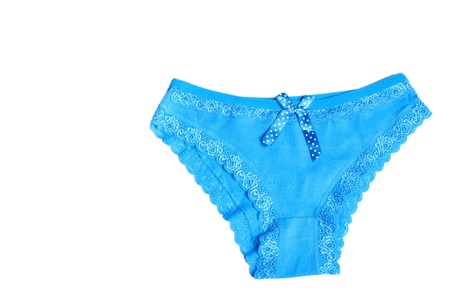 Lacy female shorts on a white background