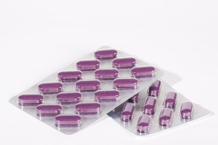 pills of a tablet in packingの写真素材