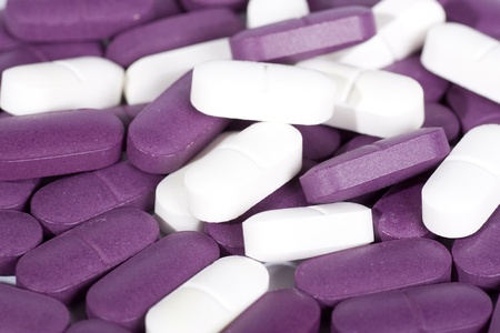 background made from pills and capsulesの写真素材