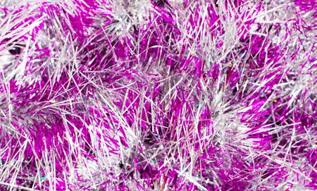 background is christmas decorations, tinselの写真素材