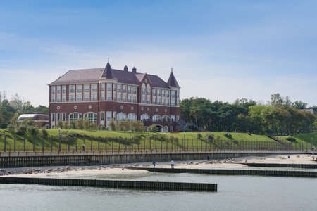 Pionersky, Kaliningrad Region, Russia - September 2020: Yantar Palace is state residence of...