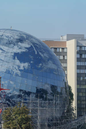 Kaliningrad, Russia - September 2020: Museum complex of World Ocean. Building is large glass globe.のeditorial素材