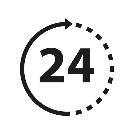 Time of 24 iconのイラスト素材