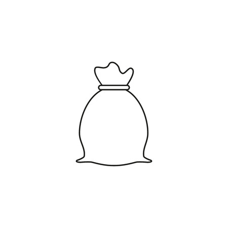 Bag sack icon on the white backgroundのイラスト素材