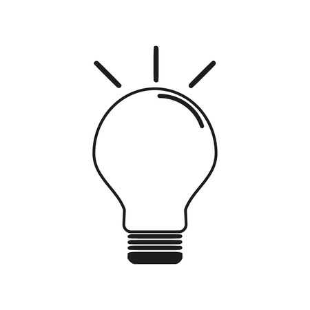 Lamp icon with lineのイラスト素材