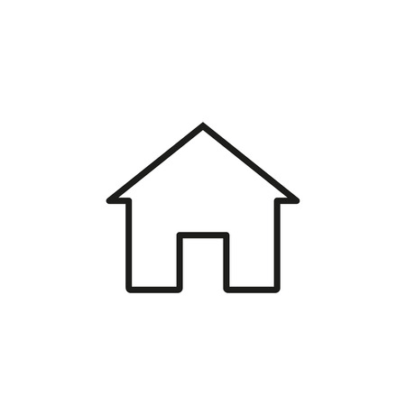 Home of online icon on the white backgroundのイラスト素材