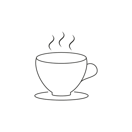 Cup of coffee icon Vector illustration.のイラスト素材