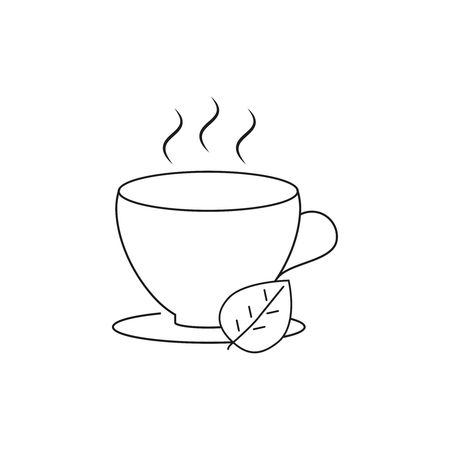Cup of coffee icon  Vector illustration.のイラスト素材