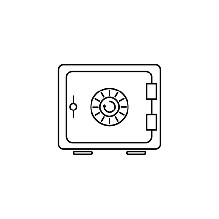 Safe for money icon isolated on plain background.のイラスト素材