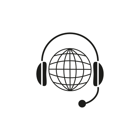 World wide Support iconのイラスト素材