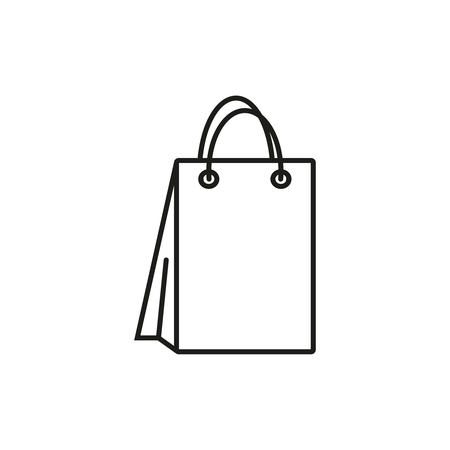 Bag for shopping icon isolated on plain background.のイラスト素材