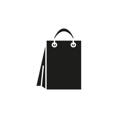 Bag for shopping icon black Vector illustration.のイラスト素材
