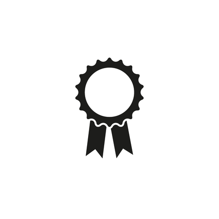 Medal of stamp icon isolated on plain backgroundのイラスト素材