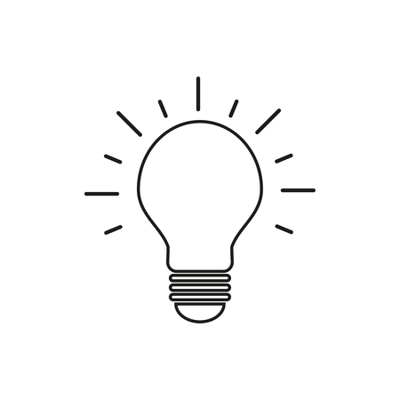 Lamp idea of iconのイラスト素材