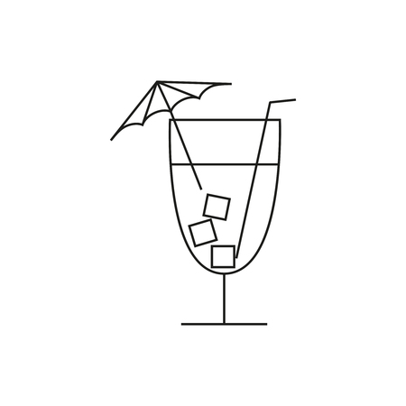 Cocktail online iconのイラスト素材
