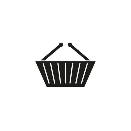 Basket shop black iconのイラスト素材