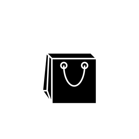 Bag package shop back iconのイラスト素材