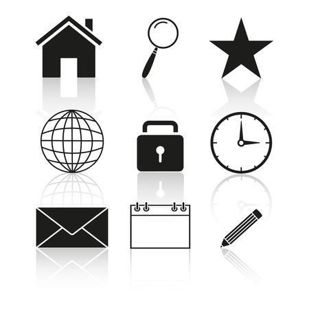 Contacts  set icon Vector illustration.のイラスト素材