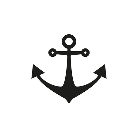 Anchor black iconのイラスト素材