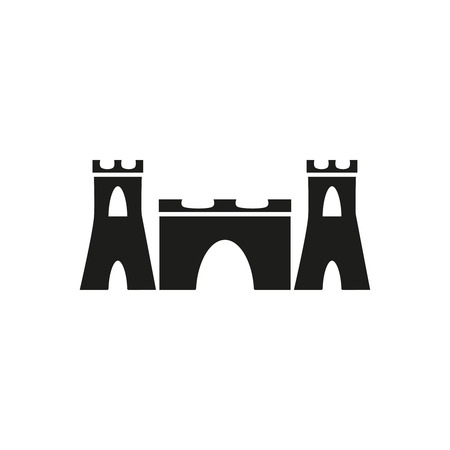 Sand castle iconのイラスト素材