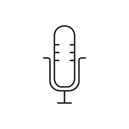 Microphone voice icon on the white backgroundのイラスト素材