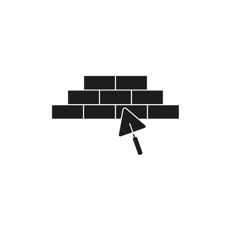 Build house icon on the white background Vector illustration.のイラスト素材