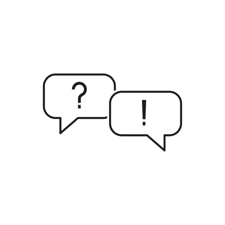 Speech bubble icons on a white backgroundのイラスト素材