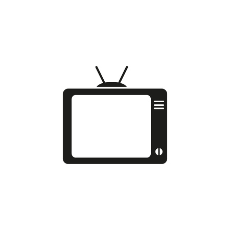 TV watch black iconのイラスト素材