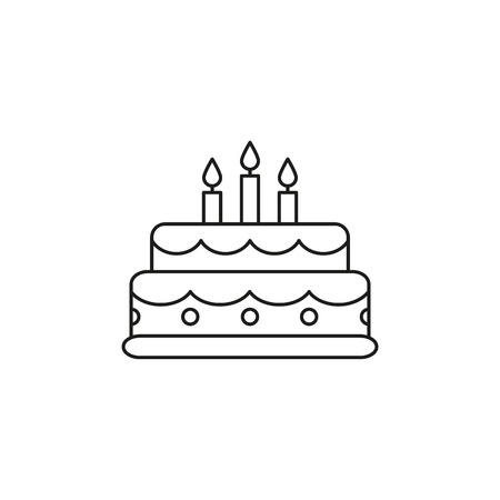 Cake birthday iconのイラスト素材