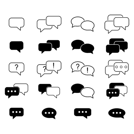 Set Message sms iconsのイラスト素材